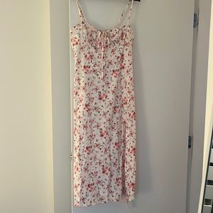 NWT! Floral maxi dress with corset style top